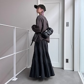 レイヤーオーガンジースウェットPO/チャコール