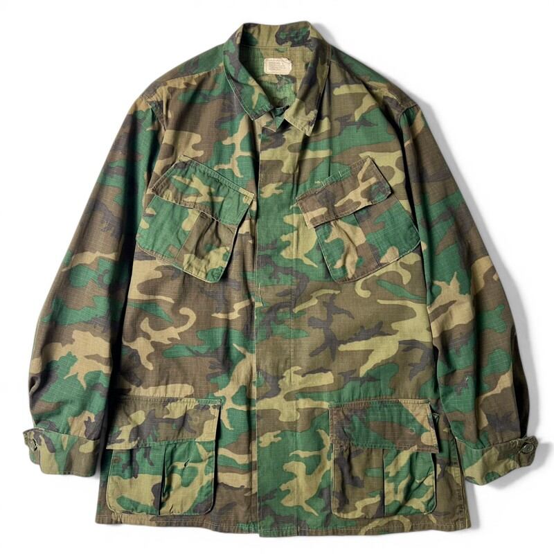 50s US ARMY 米軍実物 OG-107 コットン サテン ユーティリティ シャツ