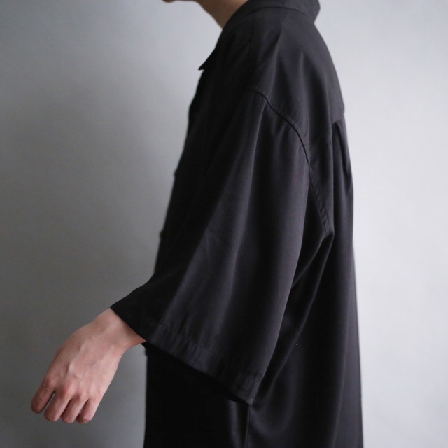 asymmetry switching embroidery design big l/s shirt