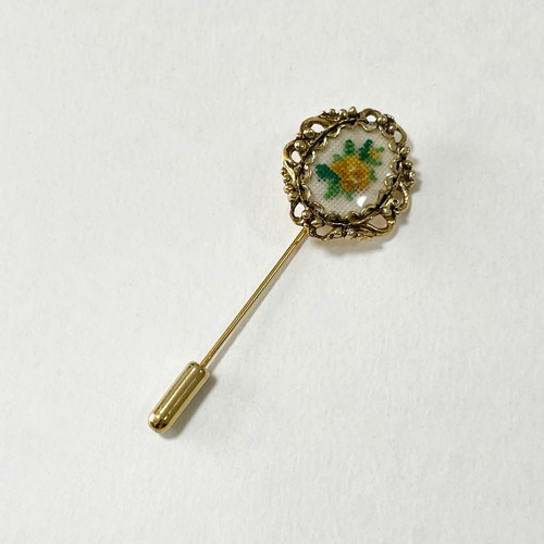 Vintage Petit Point Hat Pin