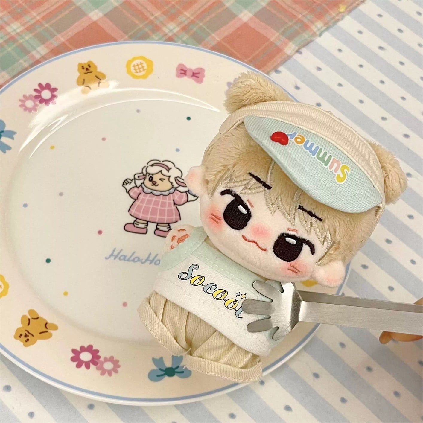 10cmぬい服】夏シーソルトコーデ 10cm着せ替えぬいぐるみ いつぬい