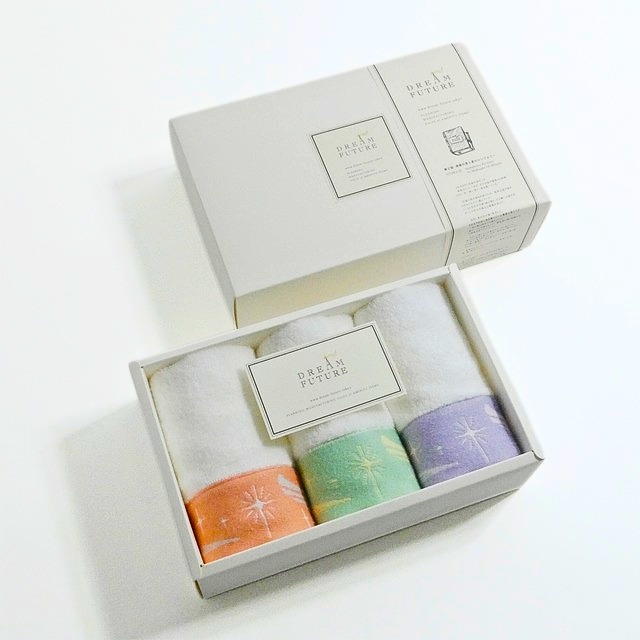 Summer GIFT 5 SET Star Wash Towel 　3枚SET　Twinkle GRAY / Twinkle ORANGE / Twinkle BEIGE