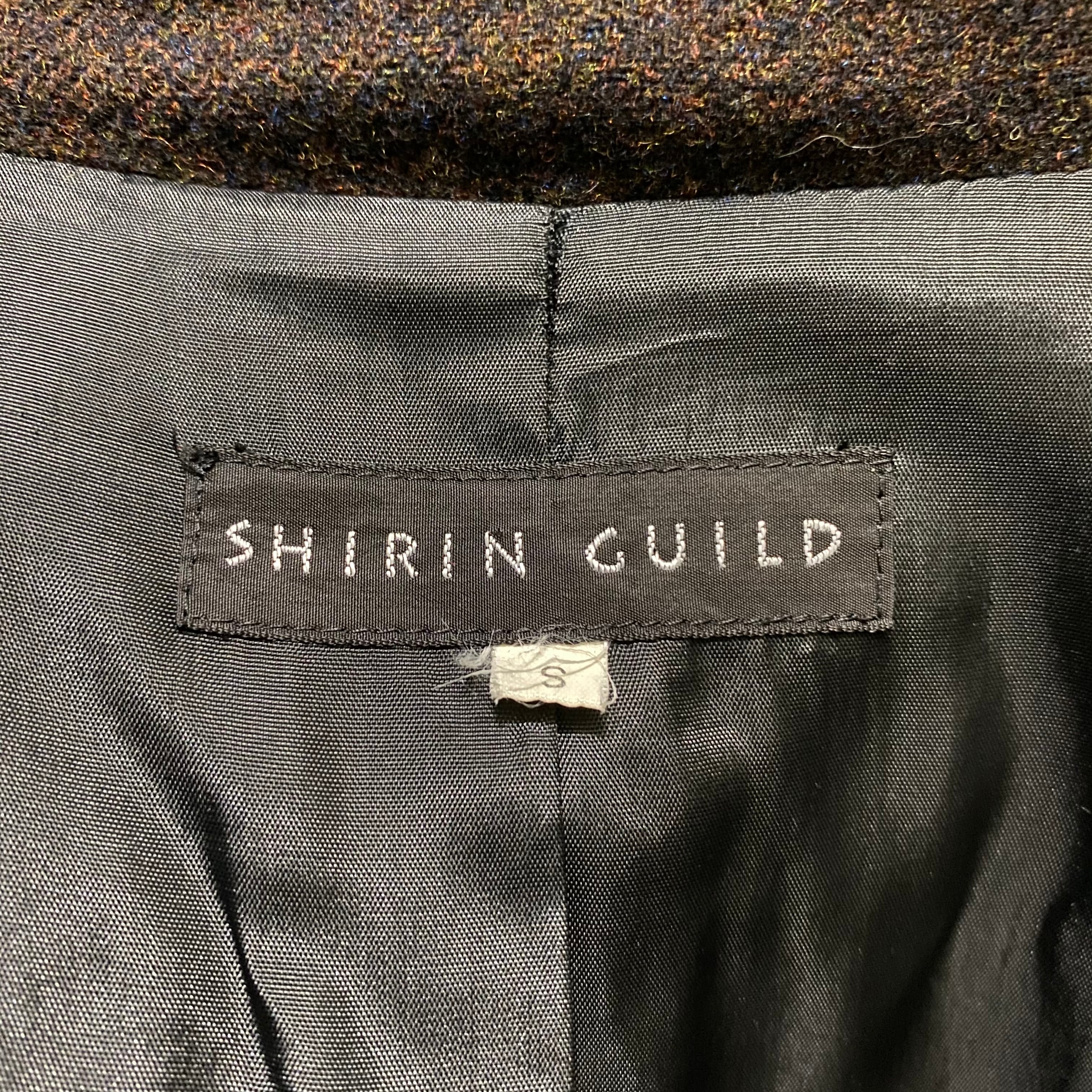 vintage SHIRIN GUILD stand collar wool coat | NOIR ONLINE