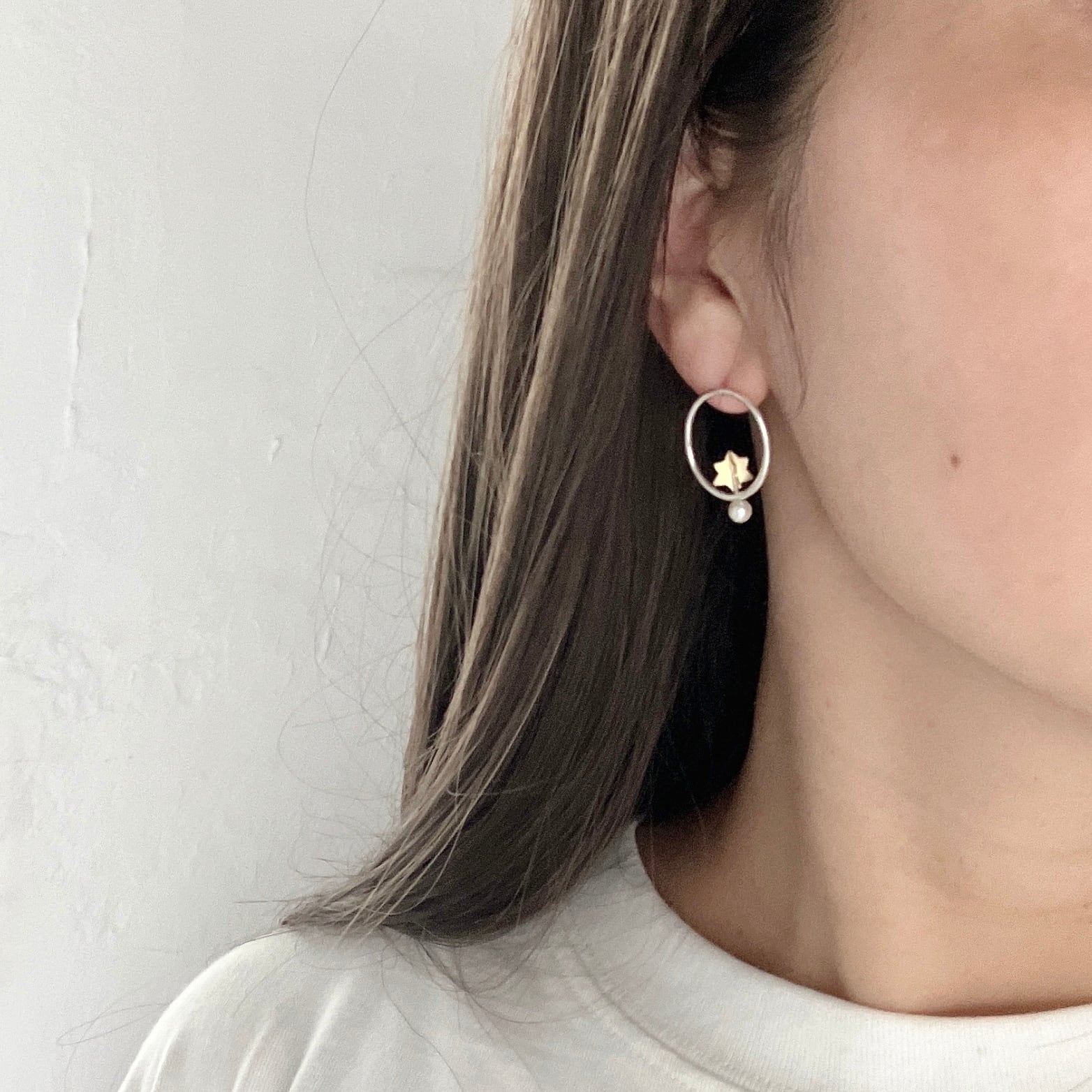 満月の夜/耳飾りピアス