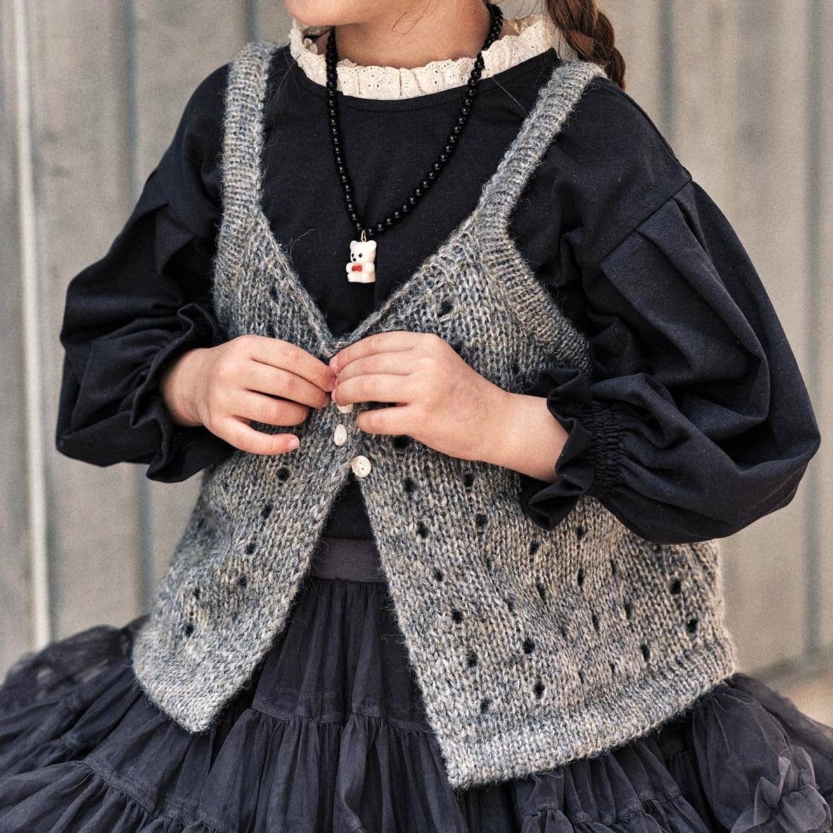 «sold out»«mumu&baba» ウールニットベスト 2colors