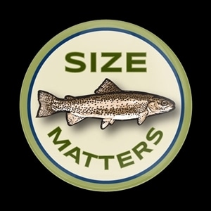 142番 ゴーバッジ Fishing SIZE MATTERS