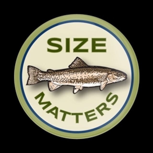 142番 ゴーバッジ Fishing SIZE MATTERS