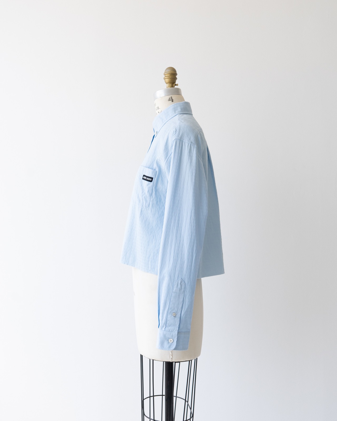 〈miu miu〉Short length shirt 2023AW