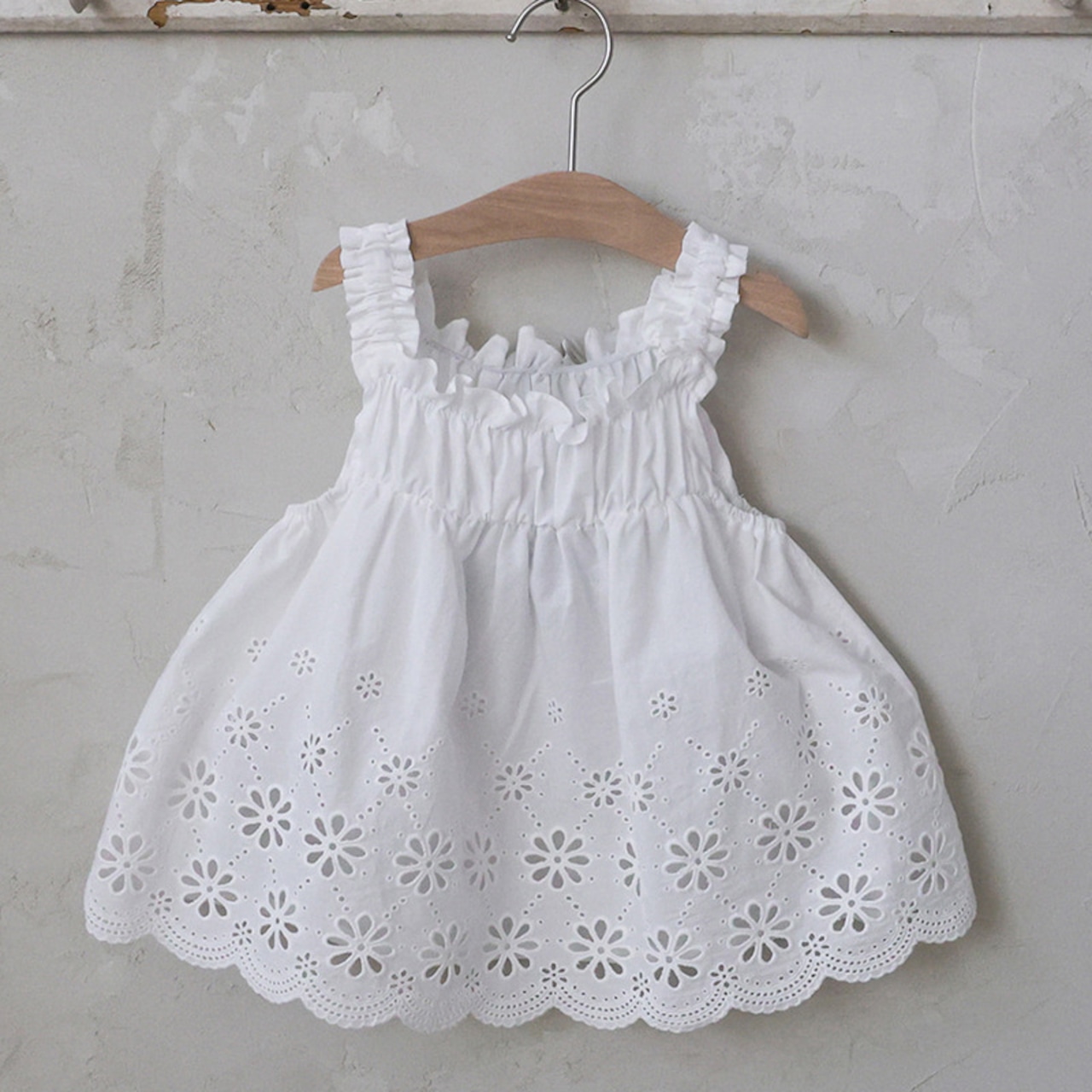 夏花柄デザインベスト