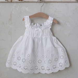 夏花柄デザインベスト