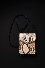 Leather Wallet Bag  - Python -