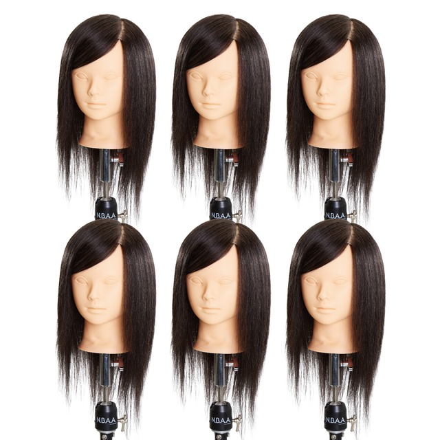 NBAAアップウィッグ2人毛100％練習用マネキンサロン専売品プロ仕様 