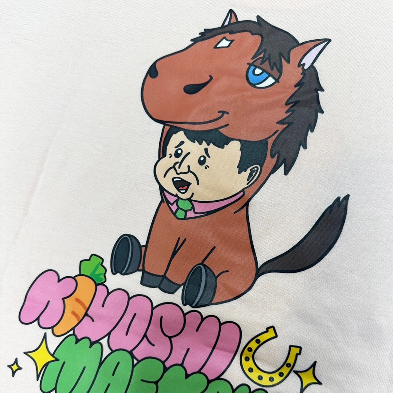 マエキヨ“POP”Tシャツ ブルー／ピンク／イエロー | mkgoods