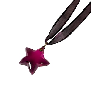 BACCARAT k18 × crystal starlet pendant