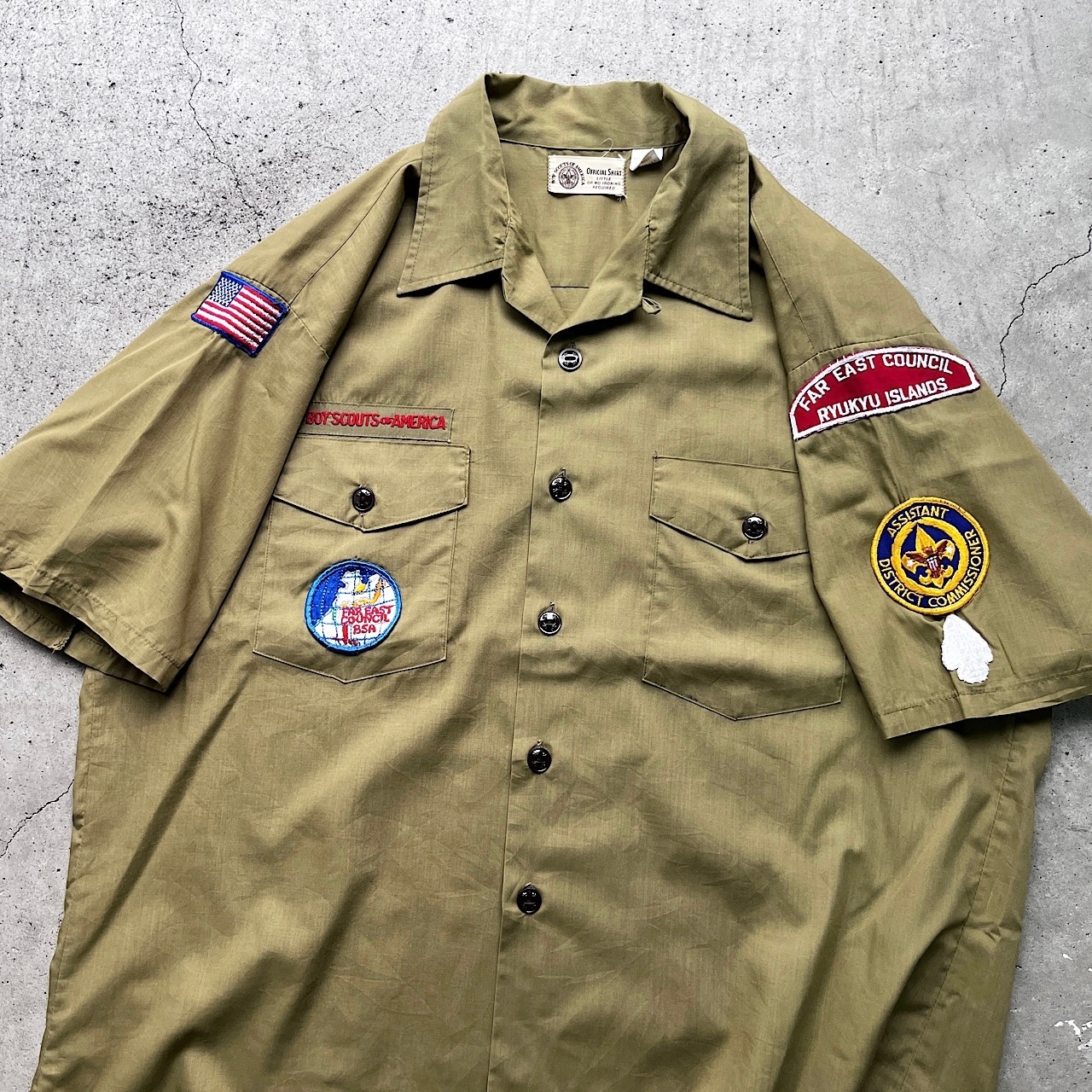 70年代 BOY SCOUTS OF AMERICA BSA 半袖 ボーイスカウトシャツ 