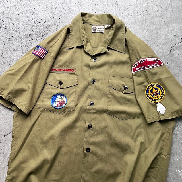70年代 BOY SCOUTS OF AMERICA BSA 半袖 ボーイスカウトシャツ 