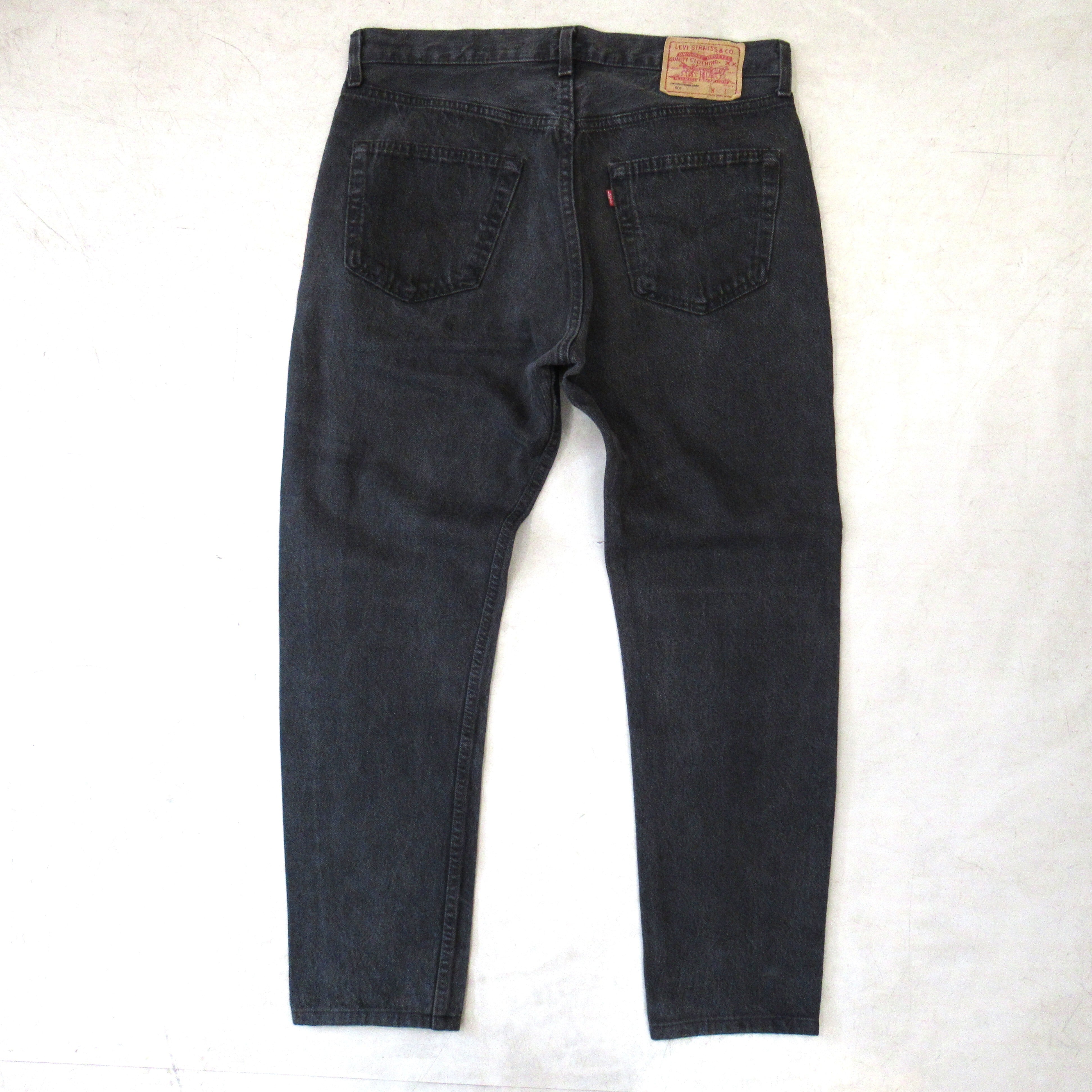 96S Levis 501 OD Black Denim Pants【W34 L30（実寸W34 L29）】 | drop by