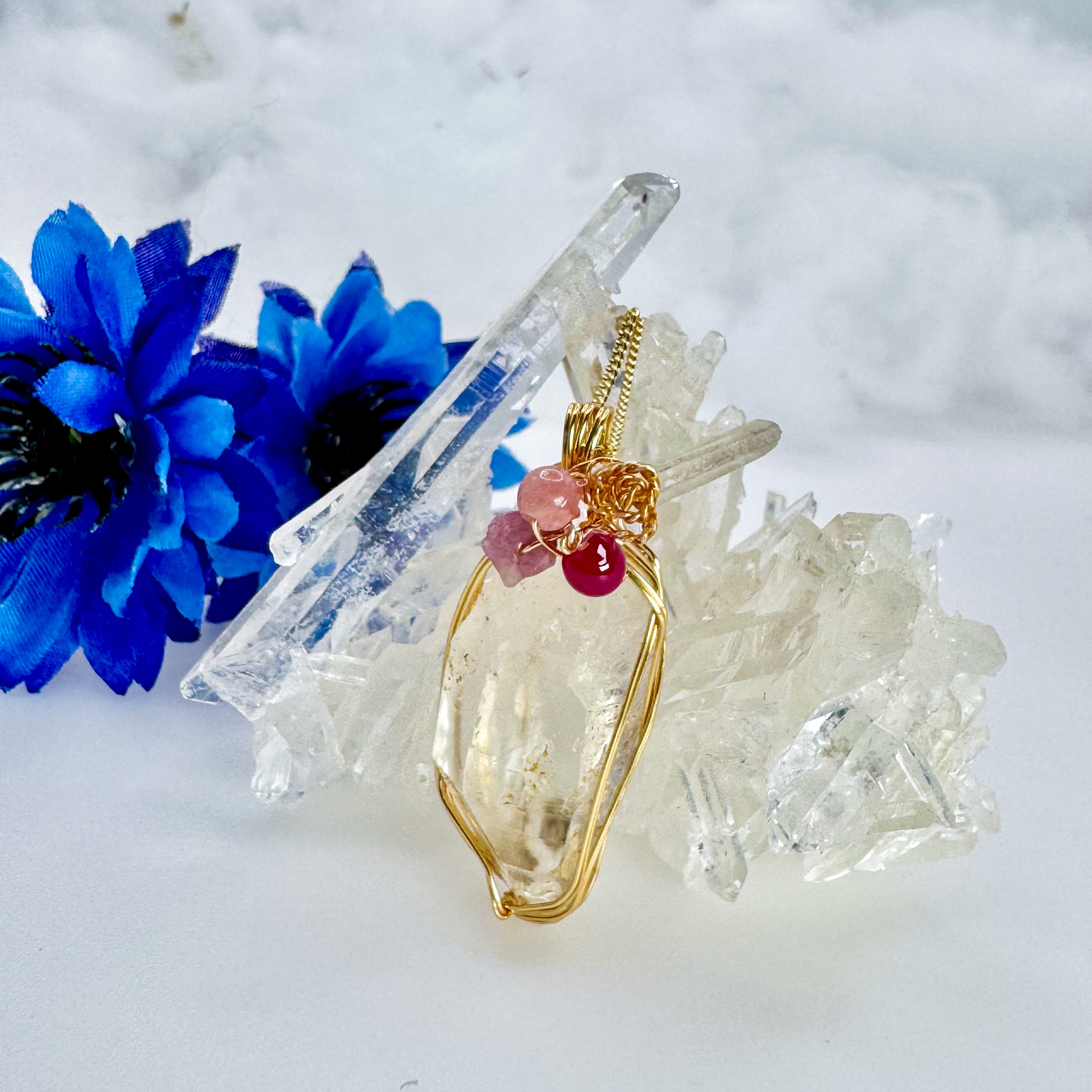 高千穂水晶ネックレス | sunday shop〜宮崎水晶アクセサリー〜