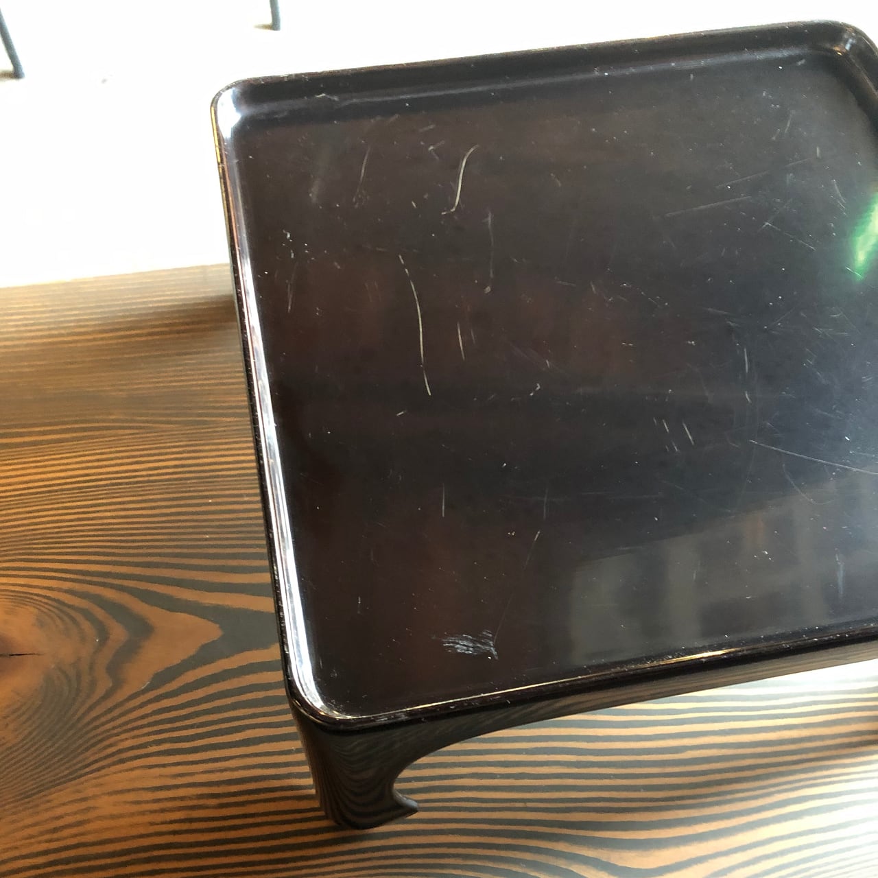 アンティークお膳（四脚付・黒） | 古材とアンティーク雑貨 はくたけ