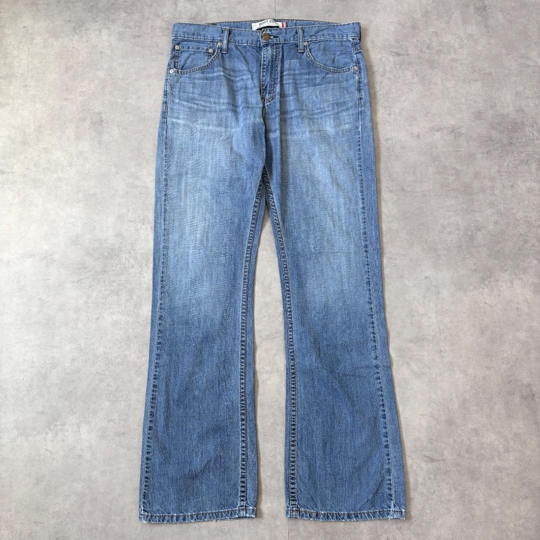 リーバイス527 Levis W34 フレアブーツ 青 古着 ヒゲ 22220