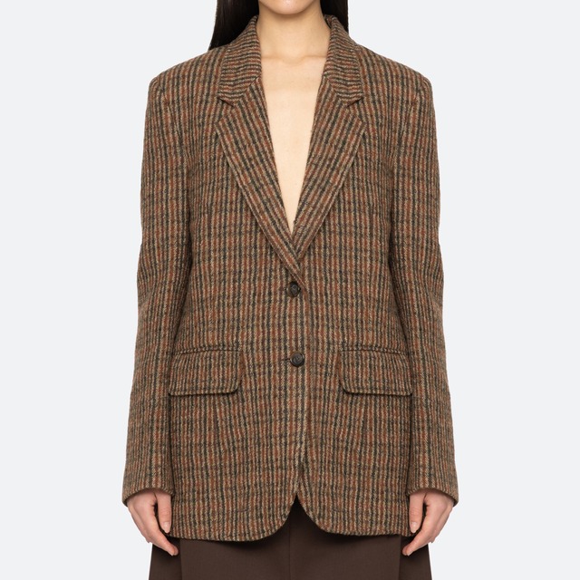 SEA NY　JULIA PLAID WOOL BLAZER　MULTI