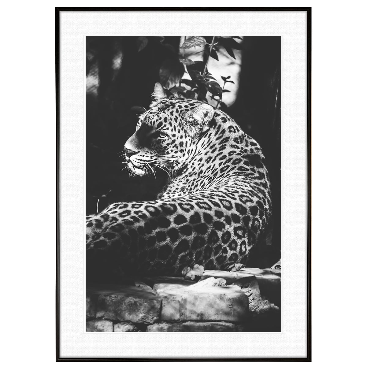 【新品】ヒョウ(豹)強化ガラス ガラスアート ポスター フレーム付き 新品】ヒョウ(豹)強化ガラス ガラスアート ポスター フレーム