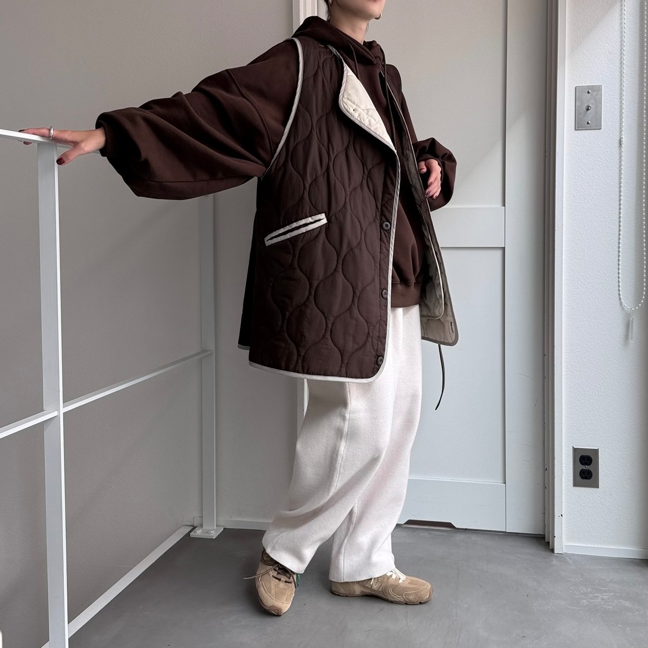 ライナーベスト/ブラウン