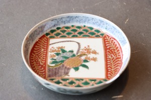 カケ 伊万里焼 色絵 紫陽花文 小皿 E アウトレット