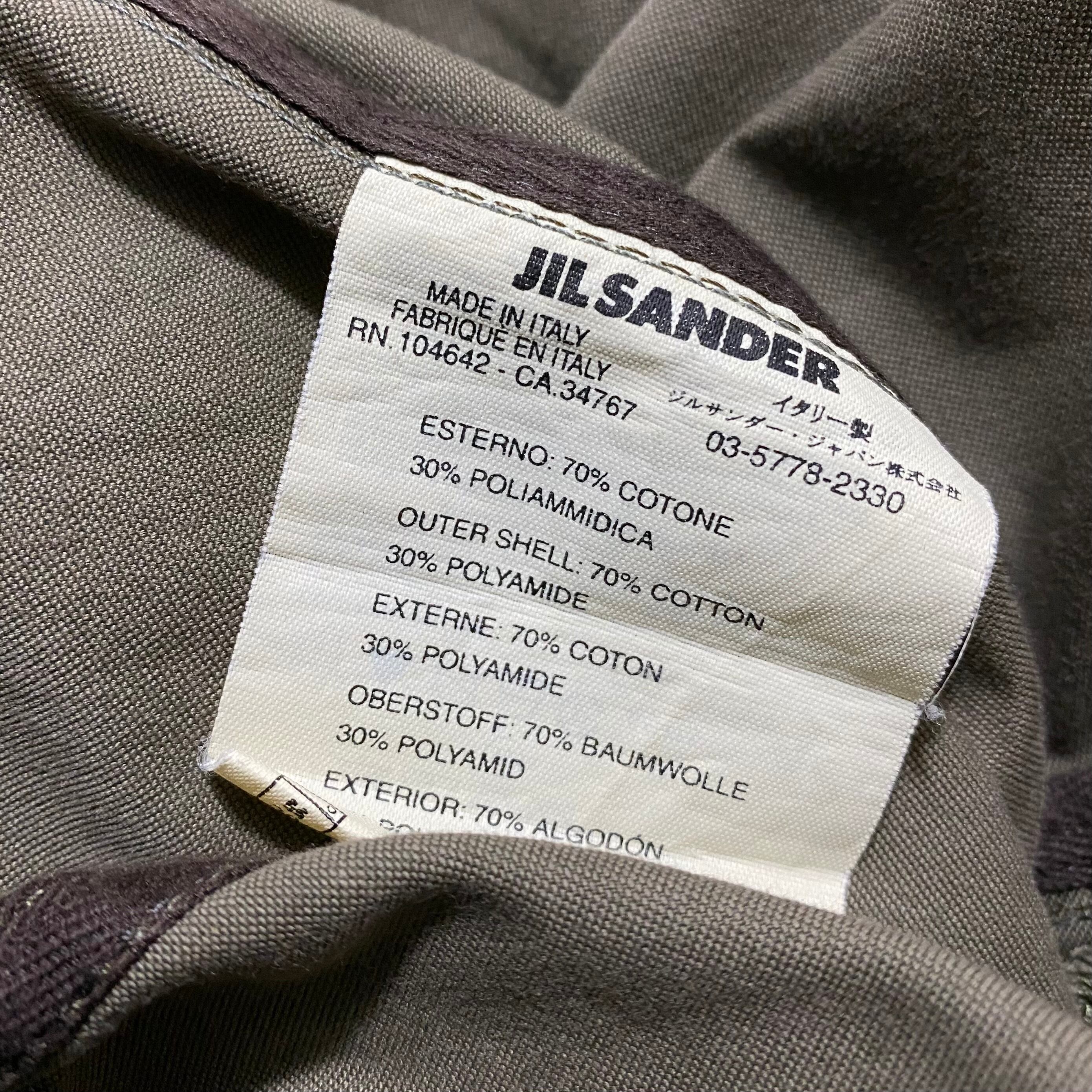 JIL SANDER cotton tailored jacket | NOIR ONLINE