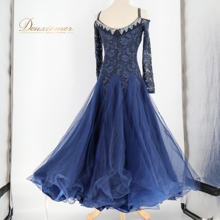 STUNNING DANCE WEAR フリルネイビードレス STUNNING DANCE WEAR フリルネイビードレス | VISUALWORKS.CO.JP