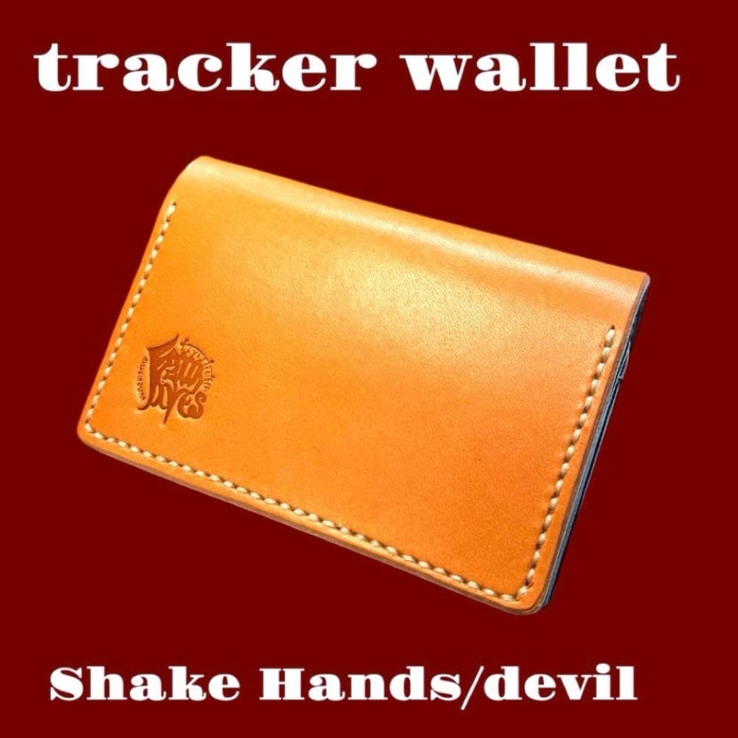受注製作】カービング ミドル トラッカーウォレット アメトラ/trust no