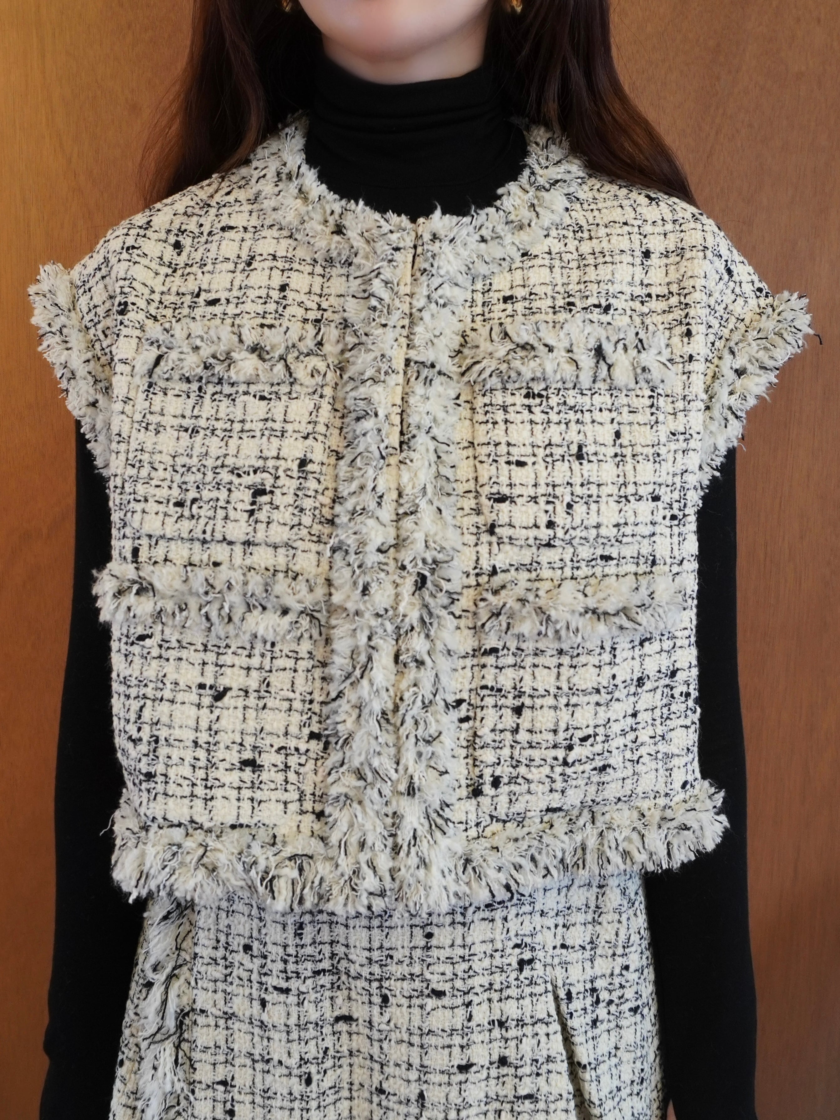 美品 HYEON tuno tops ヘヨン ツノトップス ボーダー 白x黒 HYEON (ヘヨン) official online store