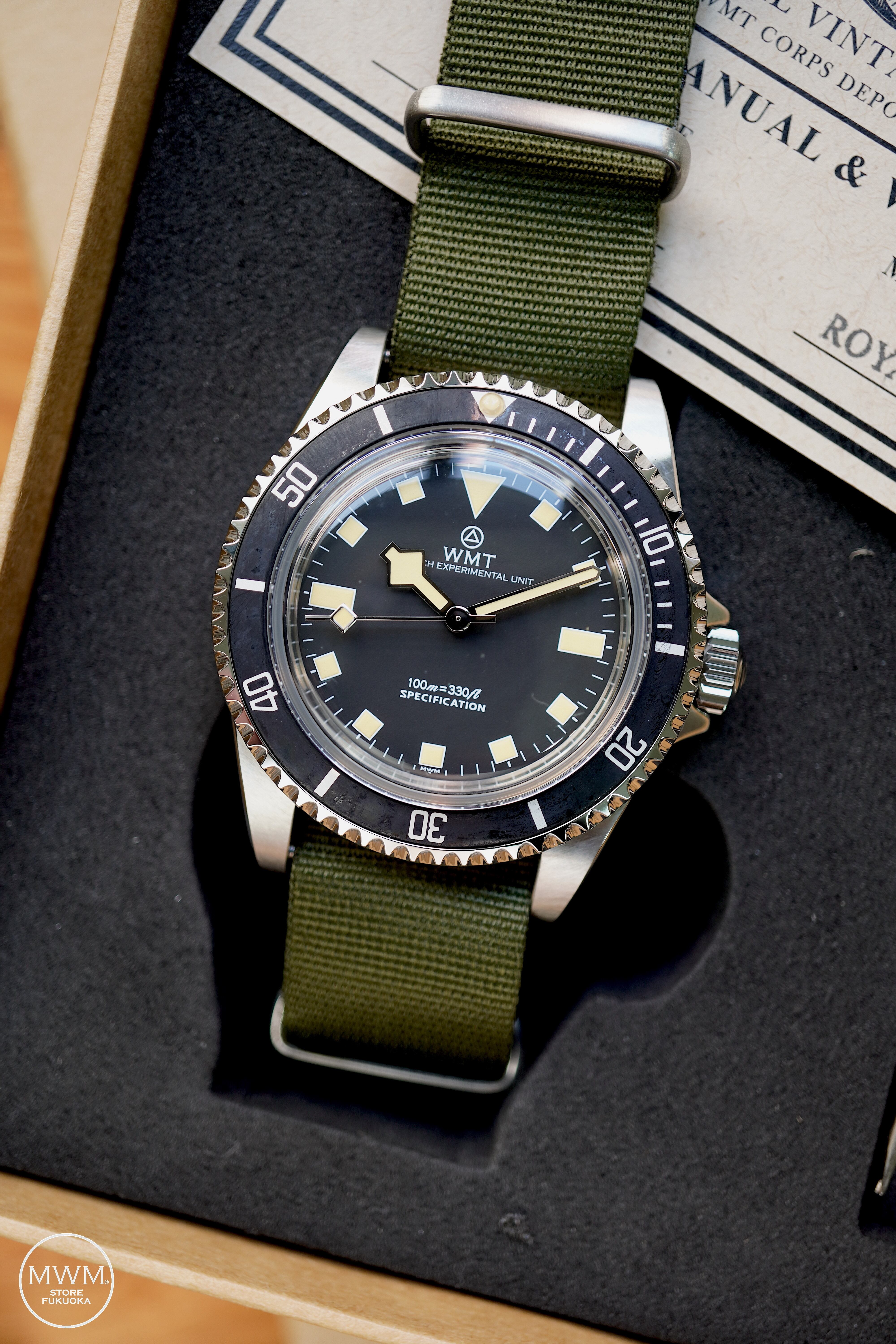 新品WMT WATCH 3 Link BRACELET Sea Diver WMT 3-Link Rivet BRACELET