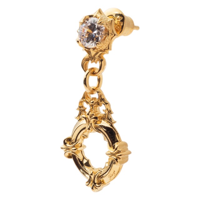 新作 ゴシックリングピアス AKE0122 Gothic ring earrings シルバーアクセサリー Silver jewelry