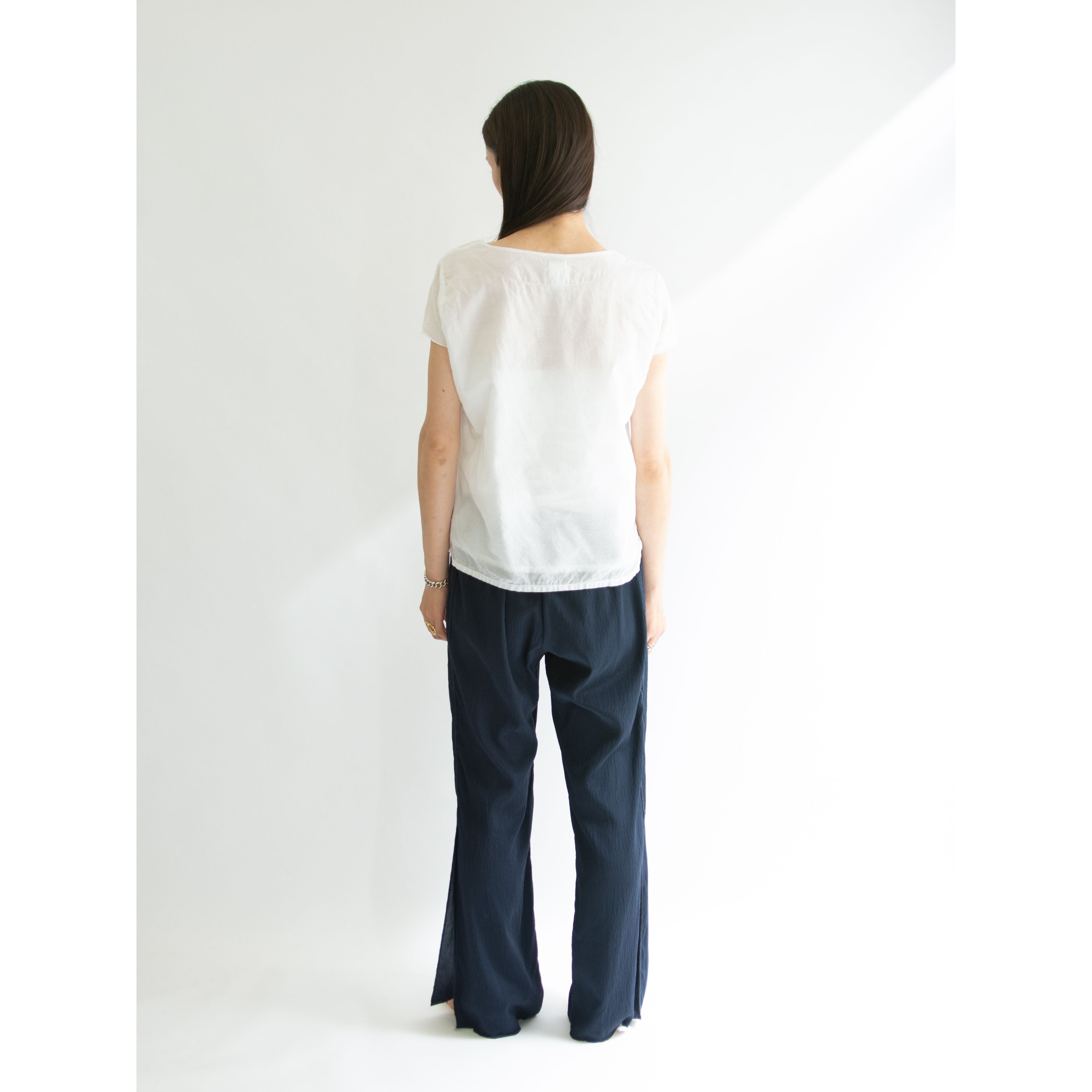 【KristenseN DU NORD】Made in Italy Double Gauge Cotton Pullover（クリステンセンドゥノルド イタリア製コットンダブルガーゼプルオーバー）