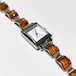 Vintage Baltic Amber 925 Silver Quartz Watch