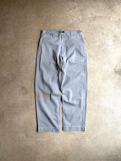 MEXICO製 90’s Polo by Ralph Lauren “COTTON PHILIP PANTS” 【W34】