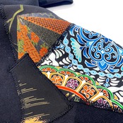 【hoodi24】 Remake Hoodie black × kimono