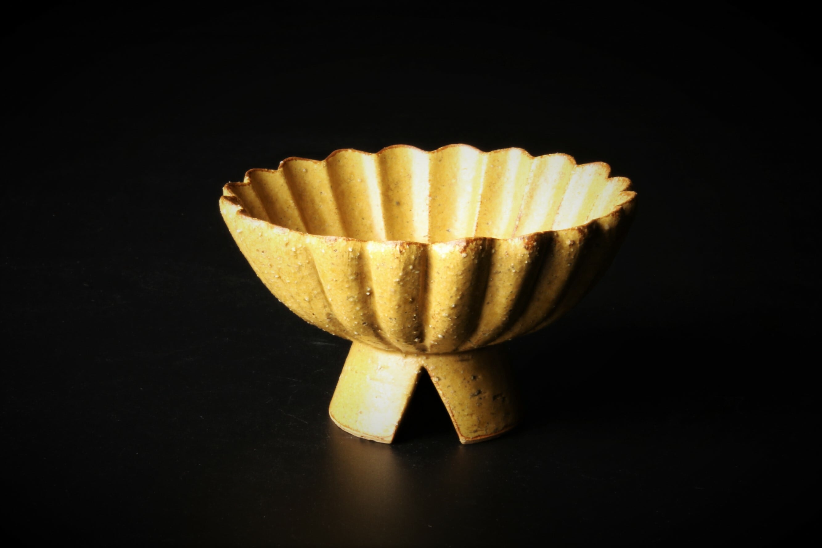 江戸　古清水　黄釉小杯ペア　亀水作　高級茶器　殻手　送料込み250819 0614071421_6a2dd63dc4043.jpg