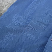 QUIK SILVER jacquard weave fish pattern shirt