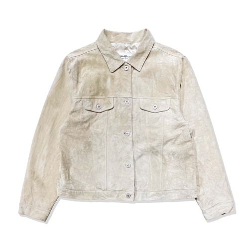 Eddie Bauer Nubuck Leather Tracker Jacket