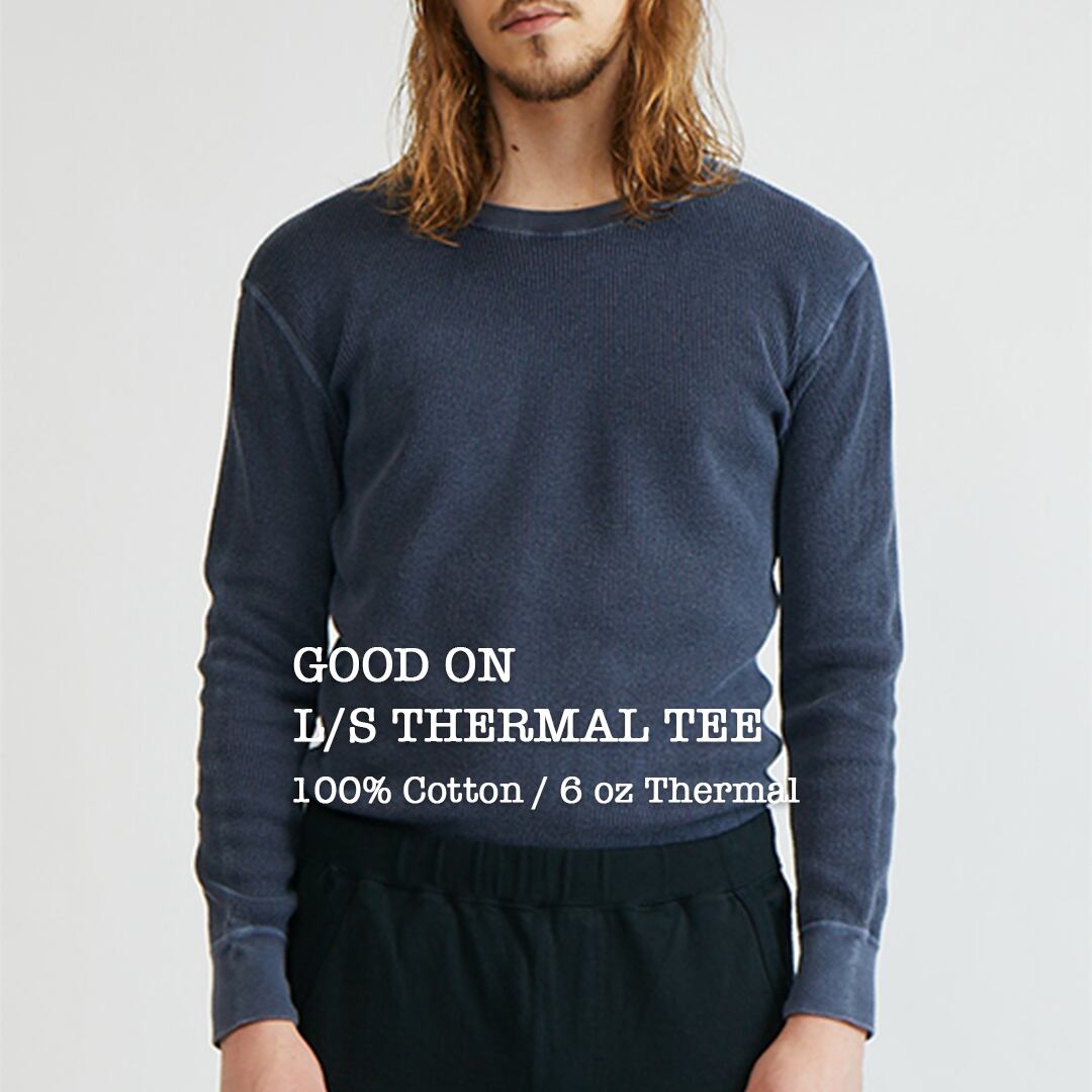 【Good On / グッドオン】L/S THERMAL TEE / ロングスリーブサーマルTシャツ (UNISEX)