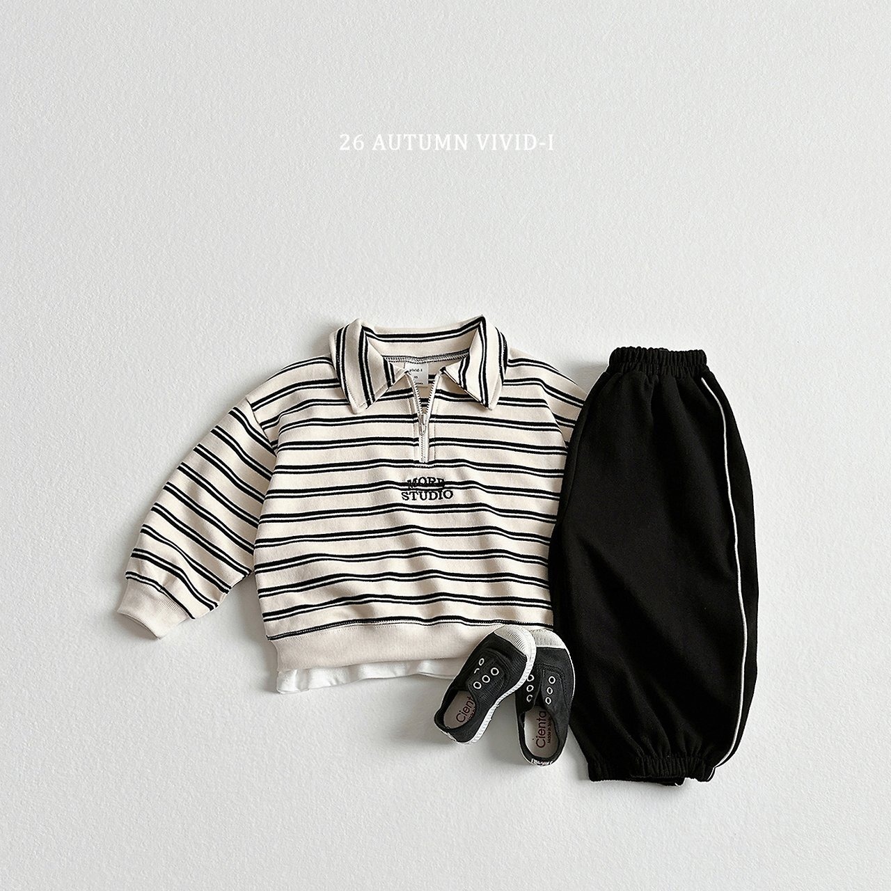 border creamSnavyS［即納］more anorak mtm 26autumn/ VIVID I
