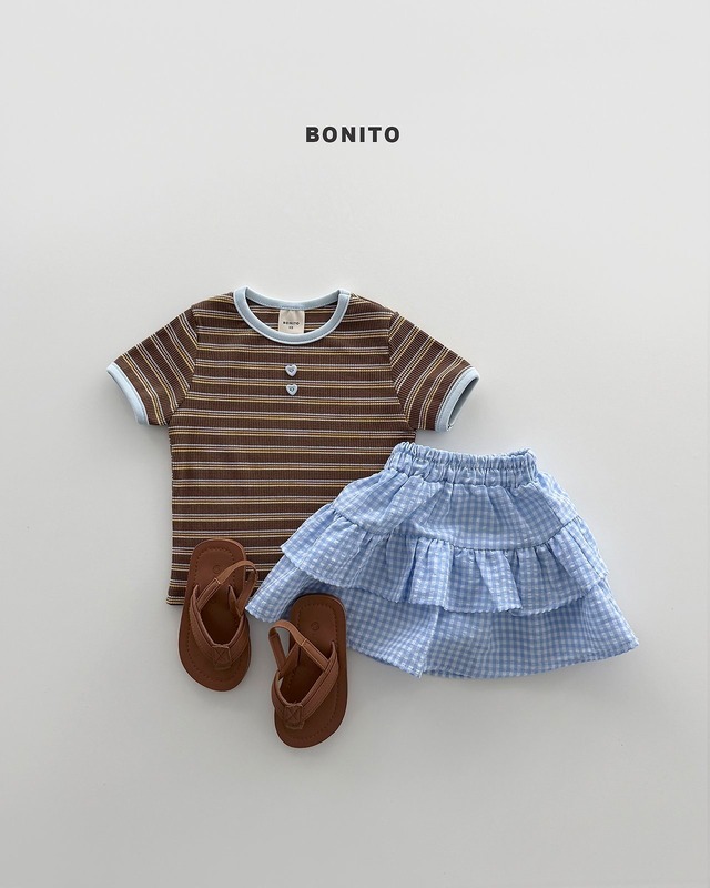 《予約》送料無料【BONITO】ST ribbed tee