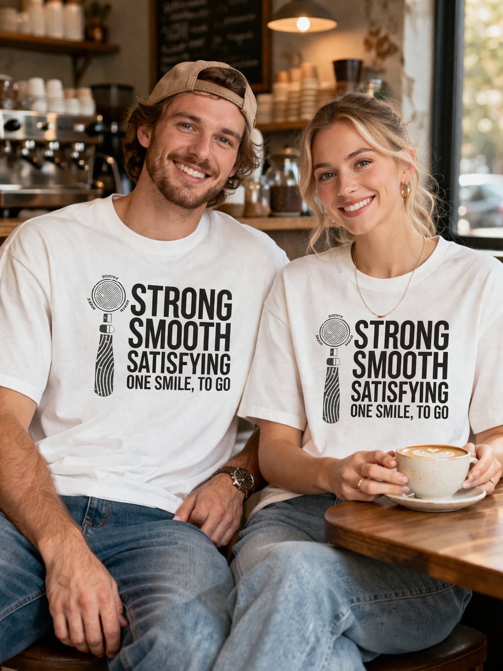 バリスタT-SHIRTS STRONG SMOOTH SATISFYING