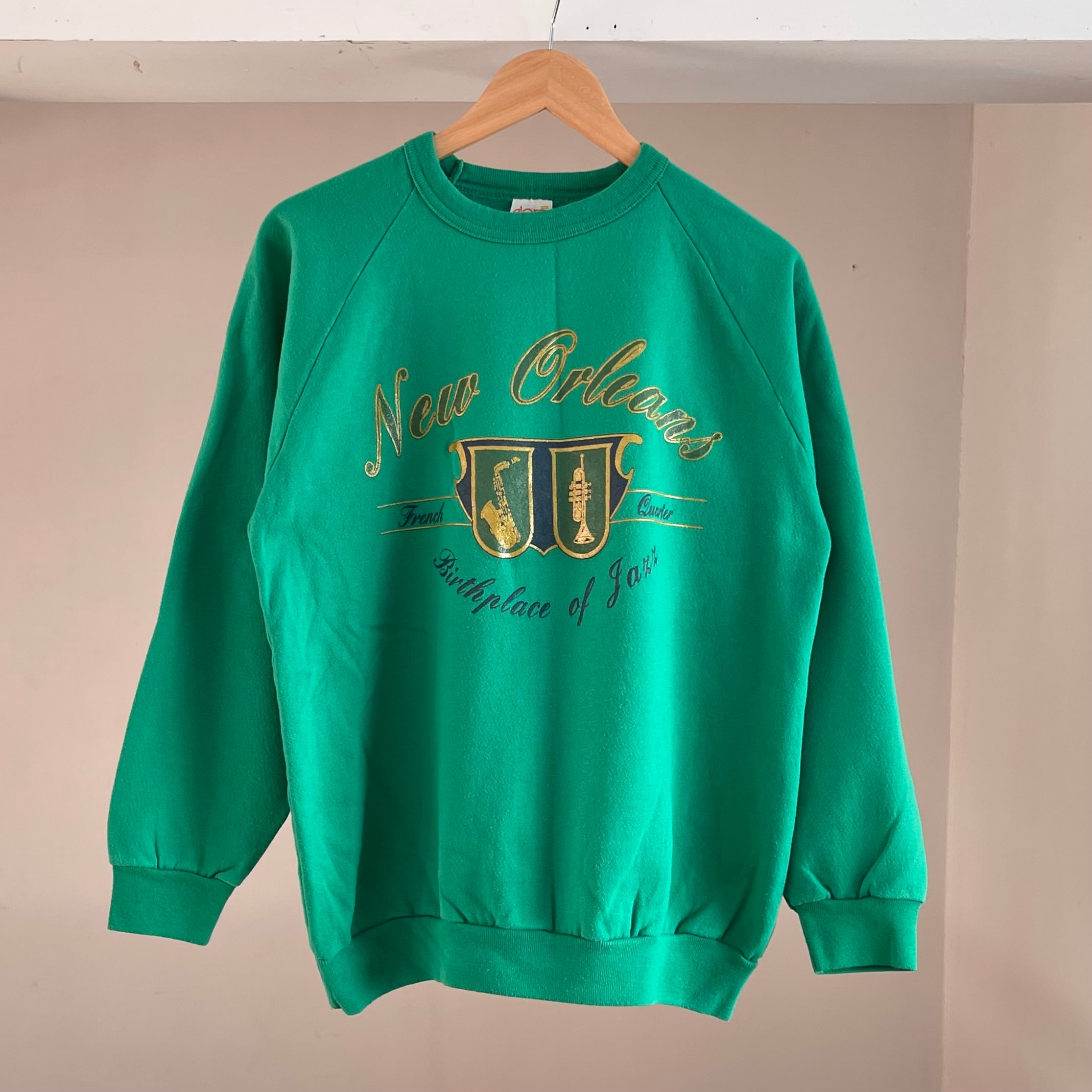 【Sz:L】90s ALORE「Birthplace of Jazz」スウェット MADE IN USA