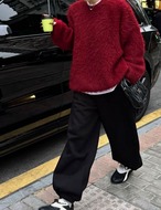 【新作5％OFF・3日間】Over-fit Huwa-Huwa Knit_6colors