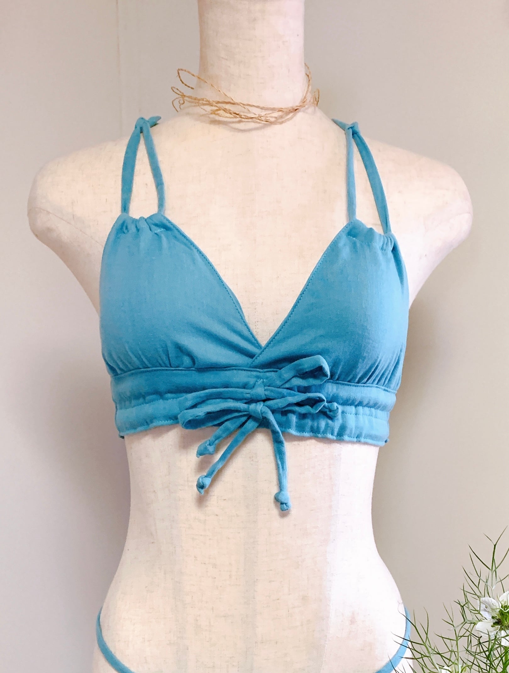 　締めつけない下着　“ゆる〜りブラ“     サックス　第5チャクラ