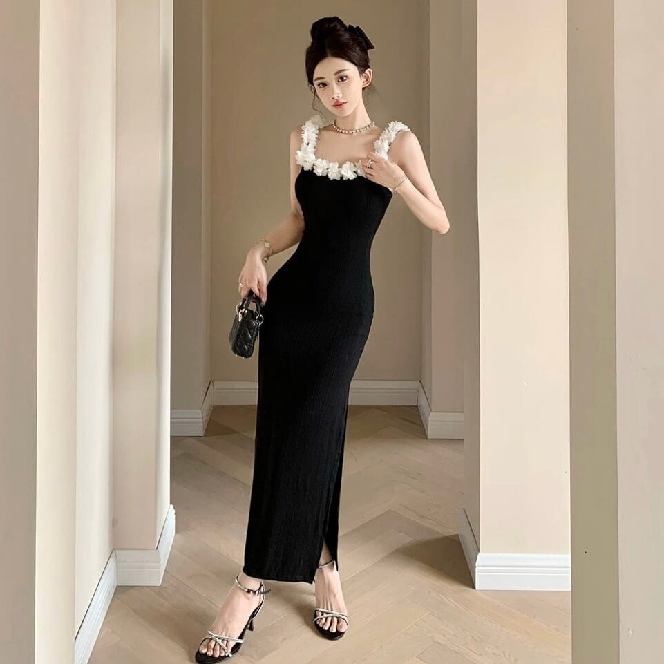 dress】立体フラワーキャミワンピース HK02185 | BeautyYouStyle