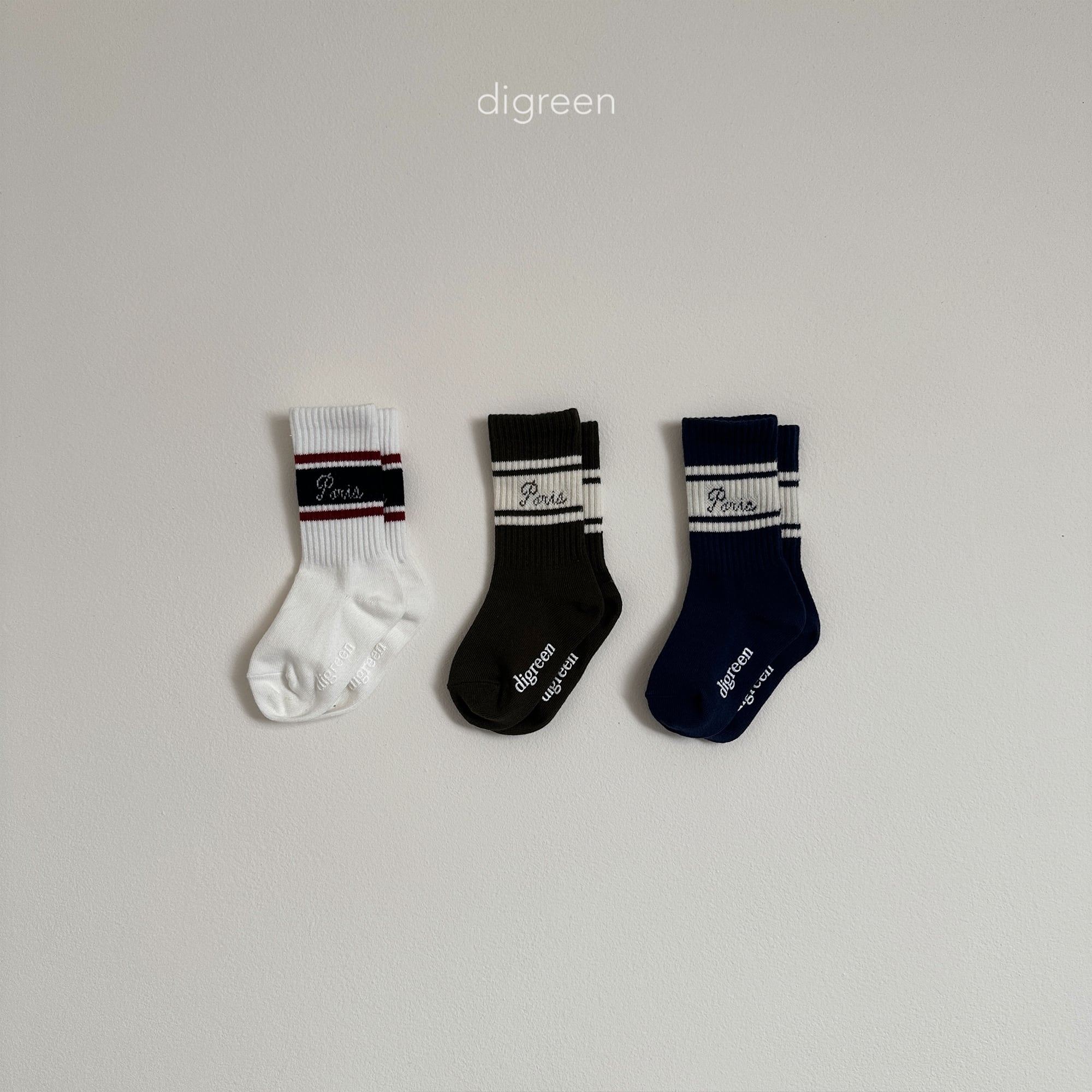 paris socks【digreen】※3月中旬発送予定